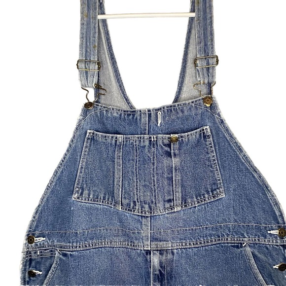 90s Vintage Guide Gear Denim Coveralls‎ Overalls Outerwear VTG 2XL Distressed - Picture 2 of 12